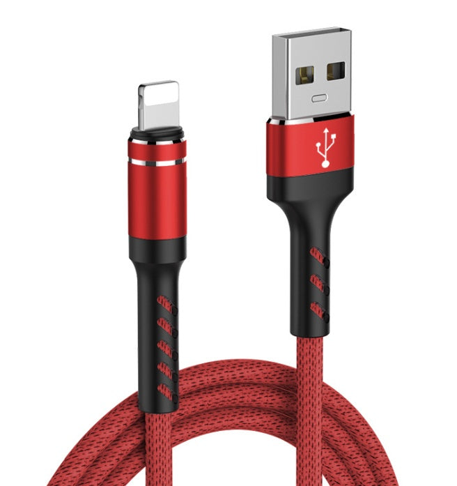 JMT-416202 Fast Charging USB Data Cable for Apple, Huawei, Xiaomi, Samsung - 1m Nylon, Aluminum Alloy, Multiple Interfaces