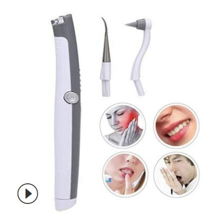 JMT-416266 Sonic Teeth Whitening Kit with LED Light and 4 Interchangeable Grinding Heads for Tartar Removal