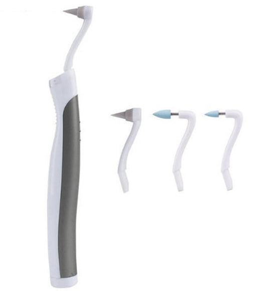 JMT-416266 Sonic Teeth Whitening Kit with LED Light and 4 Interchangeable Grinding Heads for Tartar Removal