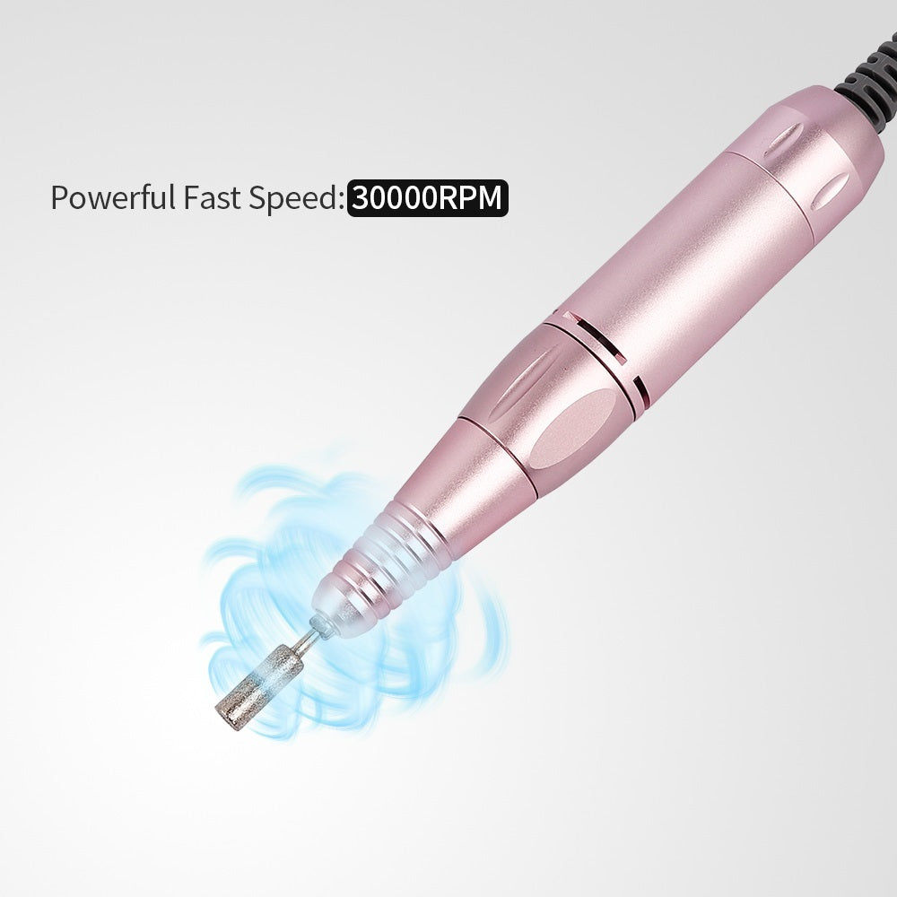 JMT-416330 Four-in-One Nail Polisher with Sanding, Lighting, and Vacuum Features in White