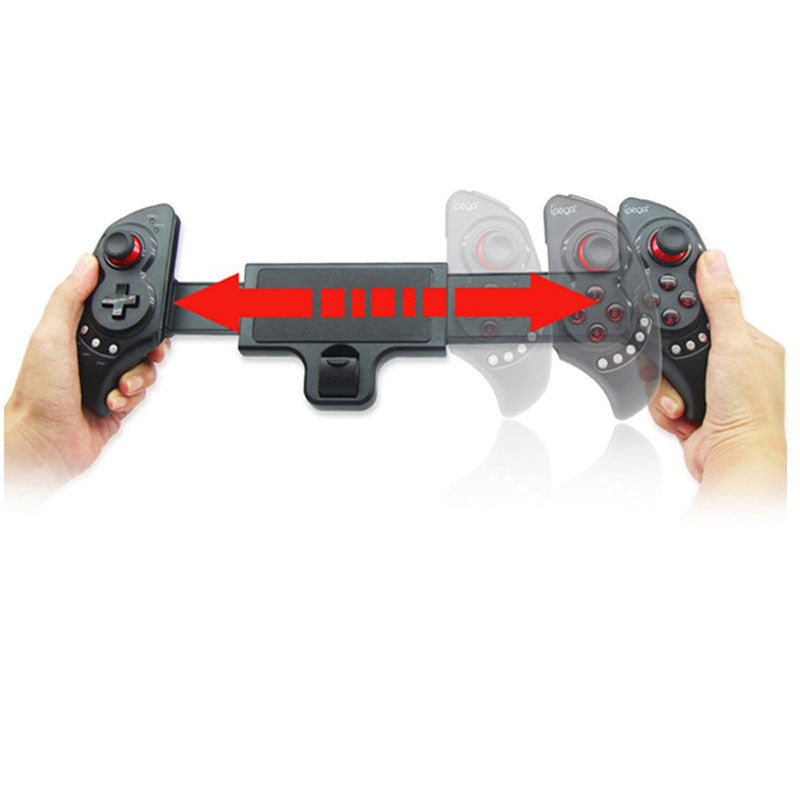 JMT-416330 Wireless Bluetooth Gamepad with USB Interface for Mobile Phones, Tablets, PCs, and TVs, Includes Bracket Function and Vibration Feature
