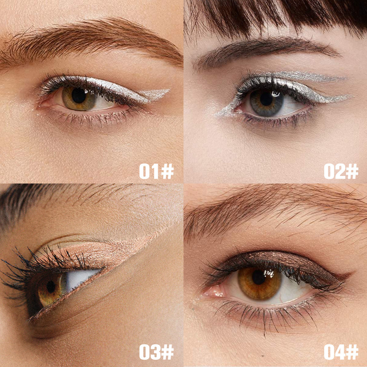 JMT-416458 Waterproof Matte Eyeliner Set - 8 Vibrant Colors for Long-lasting Looks