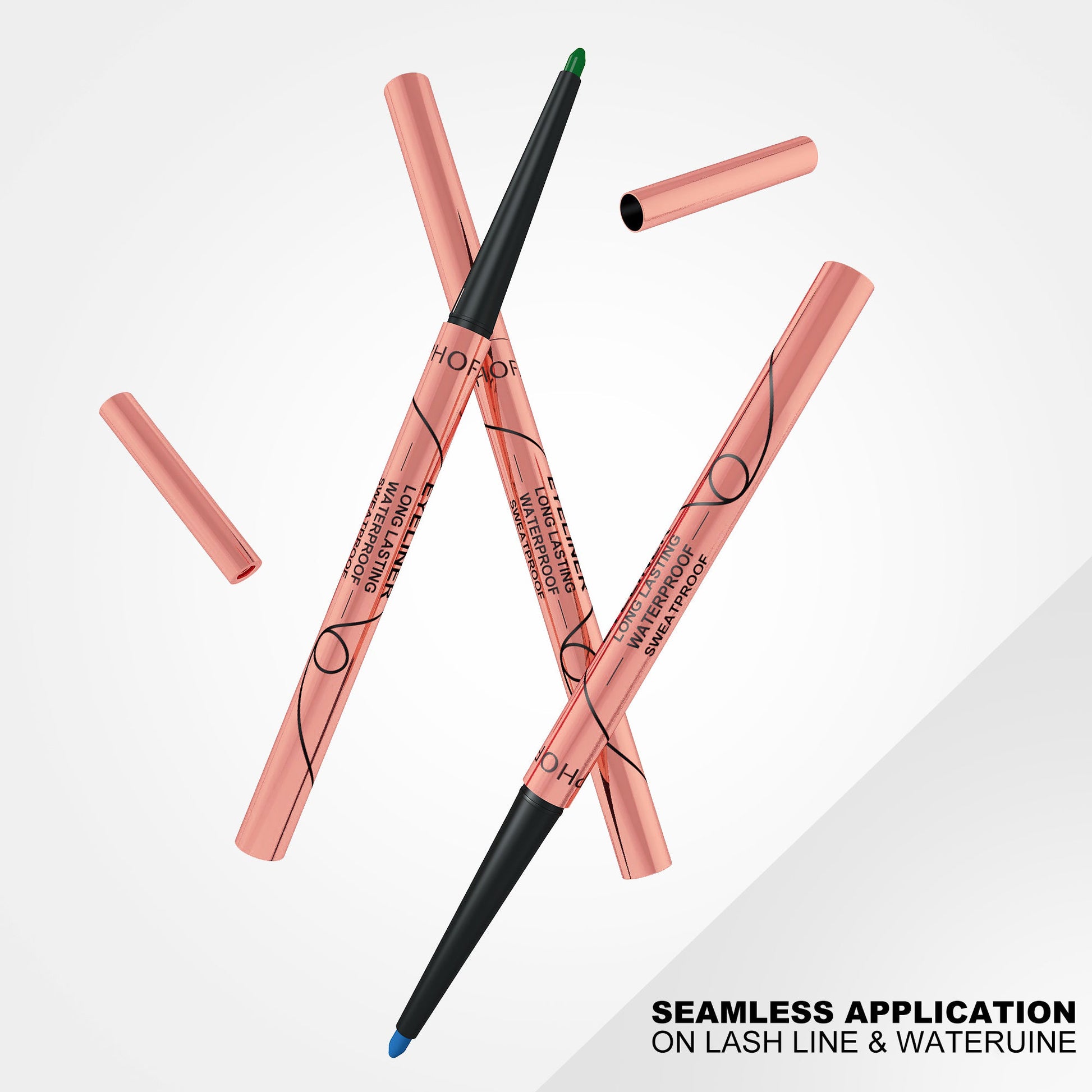JMT-416458 Waterproof Matte Eyeliner Set - 8 Vibrant Colors for Long-lasting Looks