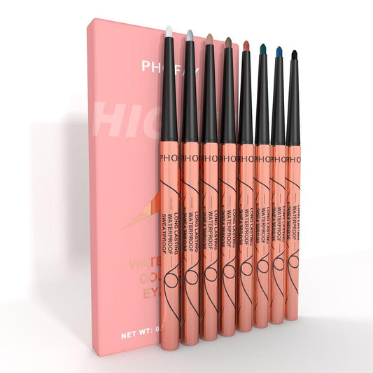 JMT-416458 Waterproof Matte Eyeliner Set - 8 Vibrant Colors for Long-lasting Looks