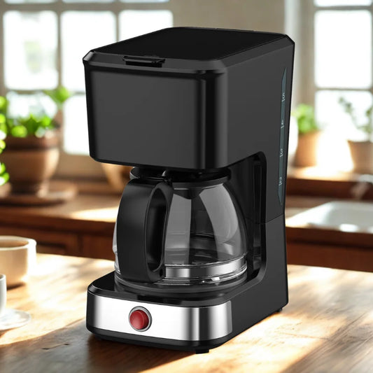 JMT-416842 5-Cup Drip Coffee Maker with Clear Water Level and Non-Stick Warming Plate
