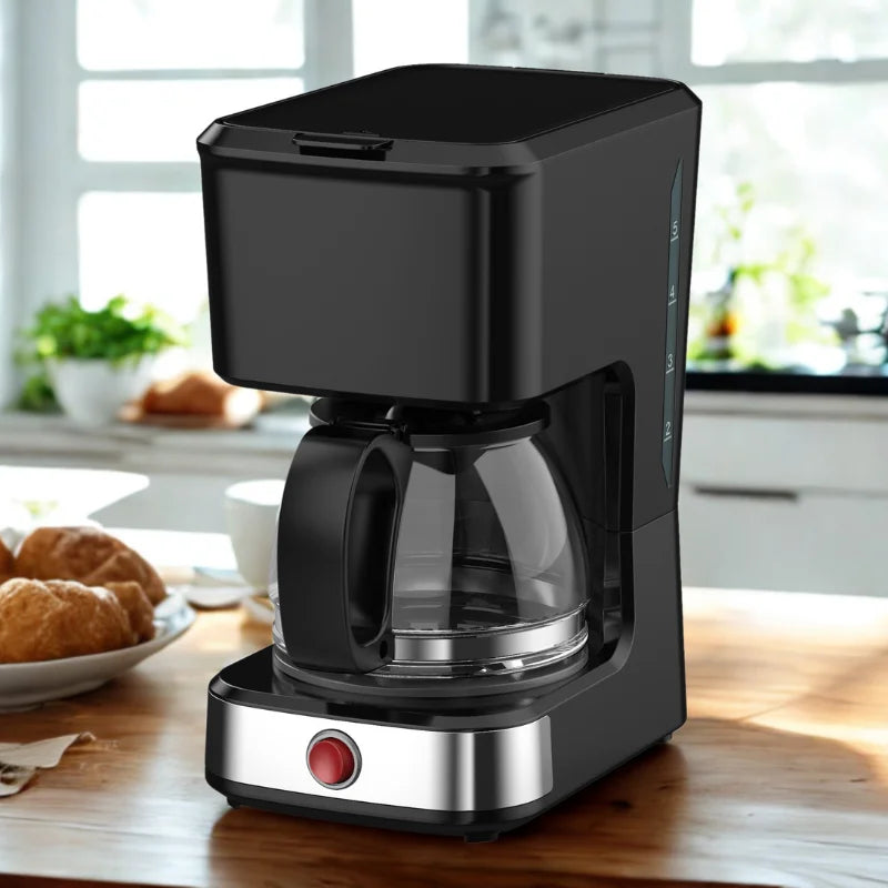 JMT-416842 5-Cup Drip Coffee Maker with Clear Water Level and Non-Stick Warming Plate