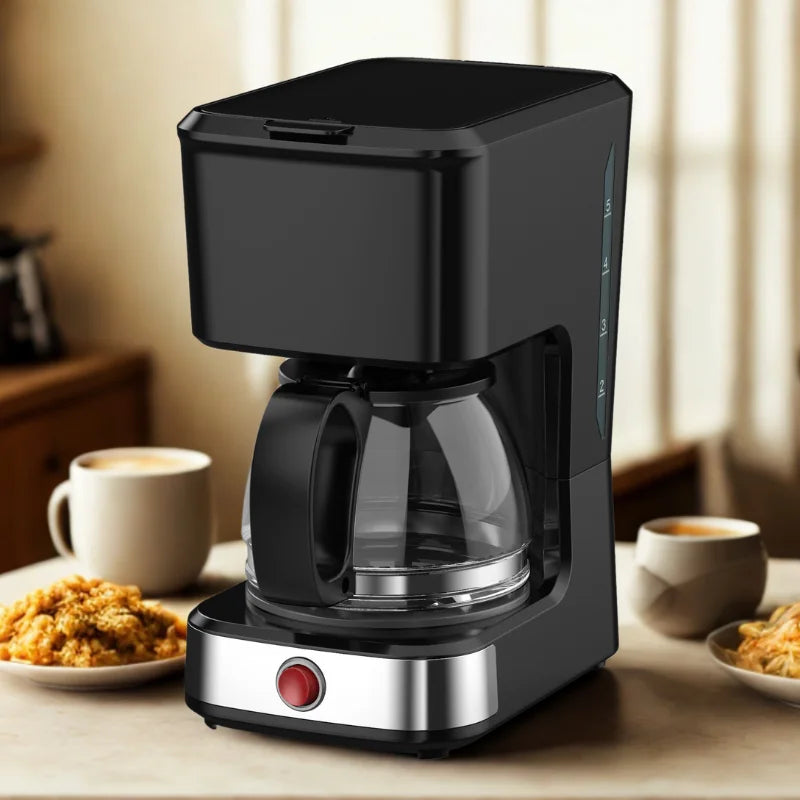 JMT-416842 5-Cup Drip Coffee Maker with Clear Water Level and Non-Stick Warming Plate