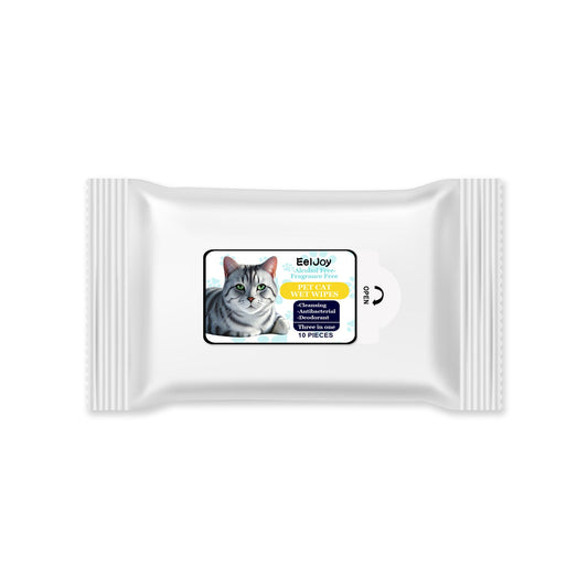 JMT-417098 Gentle Tear-Stain Remover Pet Wet Wipes - 10 Sheets for Easy Pet Cleaning
