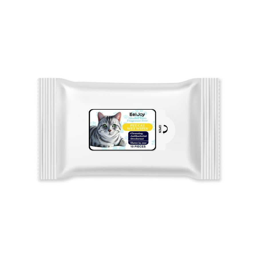 JMT-417098 Gentle Tear-Stain Remover Pet Wet Wipes - 10 Sheets for Easy Pet Cleaning