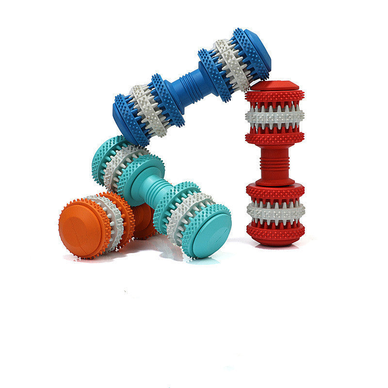 JMT-417162 Durable Dog Rubber Chew Toy with Teeth Cleaning and Food Dispensing Features