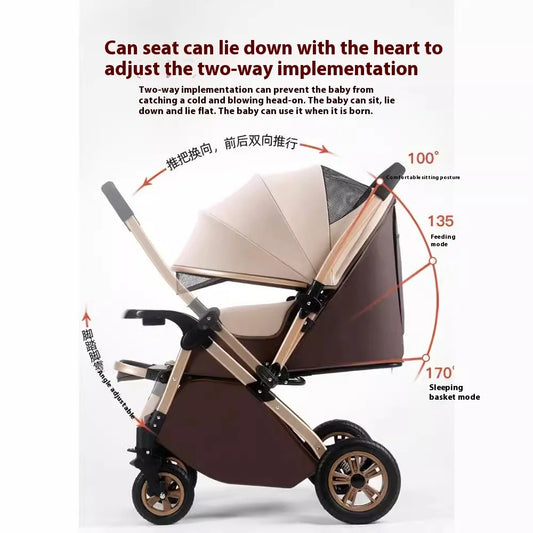 JMT-417162 Lightweight Folding Baby Stroller with Easy Maneuverability and Comfortable Design