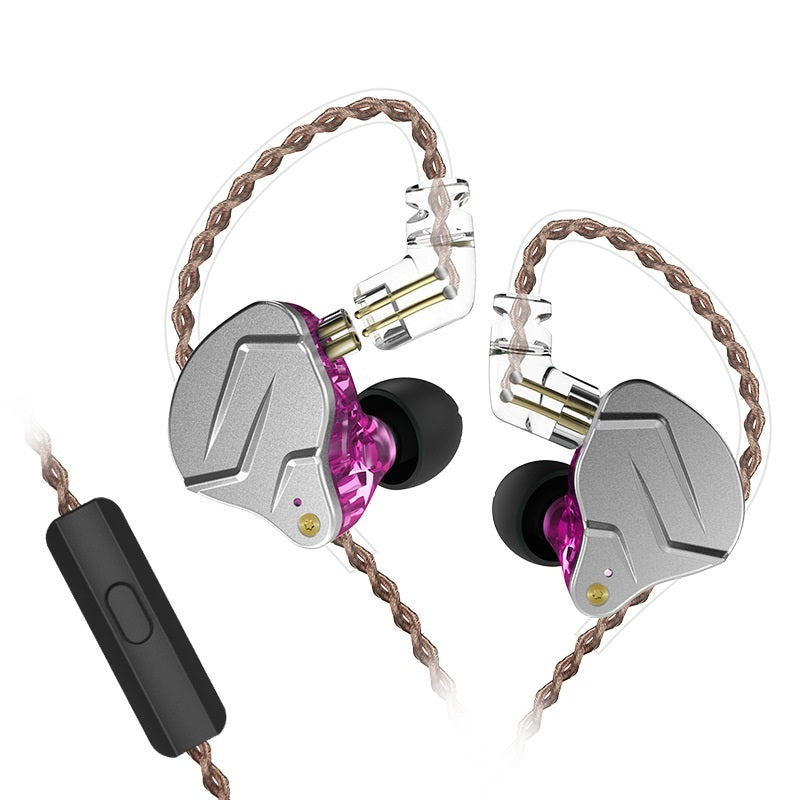 JMT-417354 Metalllic Subwoofer In-Ear Headphones with Ear-Wrap Design and 3.5 mm Plug