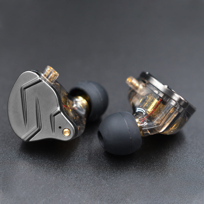 JMT-417354 Metalllic Subwoofer In-Ear Headphones with Ear-Wrap Design and 3.5 mm Plug