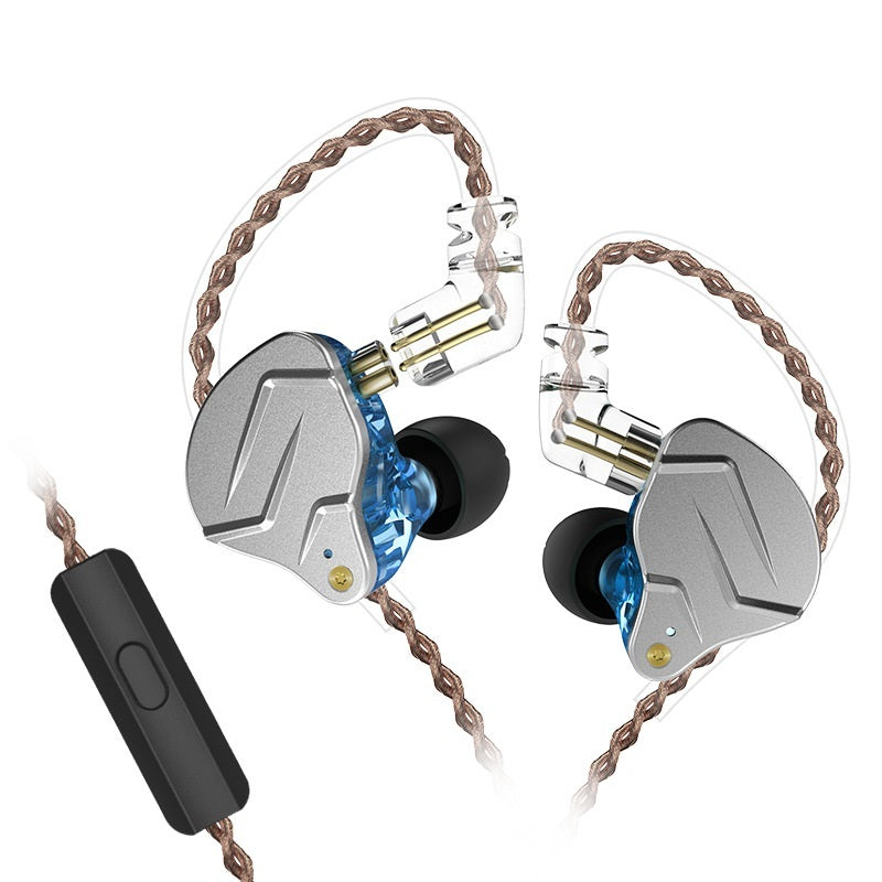 JMT-417354 Metalllic Subwoofer In-Ear Headphones with Ear-Wrap Design and 3.5 mm Plug