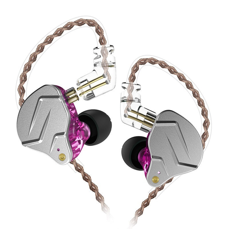 JMT-417354 Metalllic Subwoofer In-Ear Headphones with Ear-Wrap Design and 3.5 mm Plug