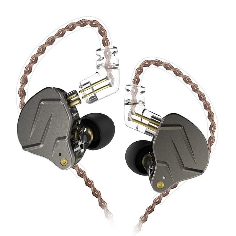JMT-417354 Metalllic Subwoofer In-Ear Headphones with Ear-Wrap Design and 3.5 mm Plug