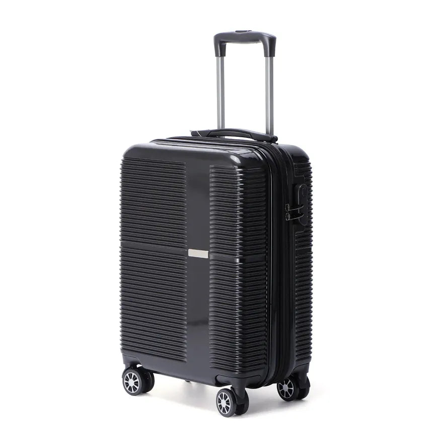JMT-417738 Designer Trolley Suitcase with Silent Wheels, PP Handle, and Durable ABS/PC Aluminium Construction