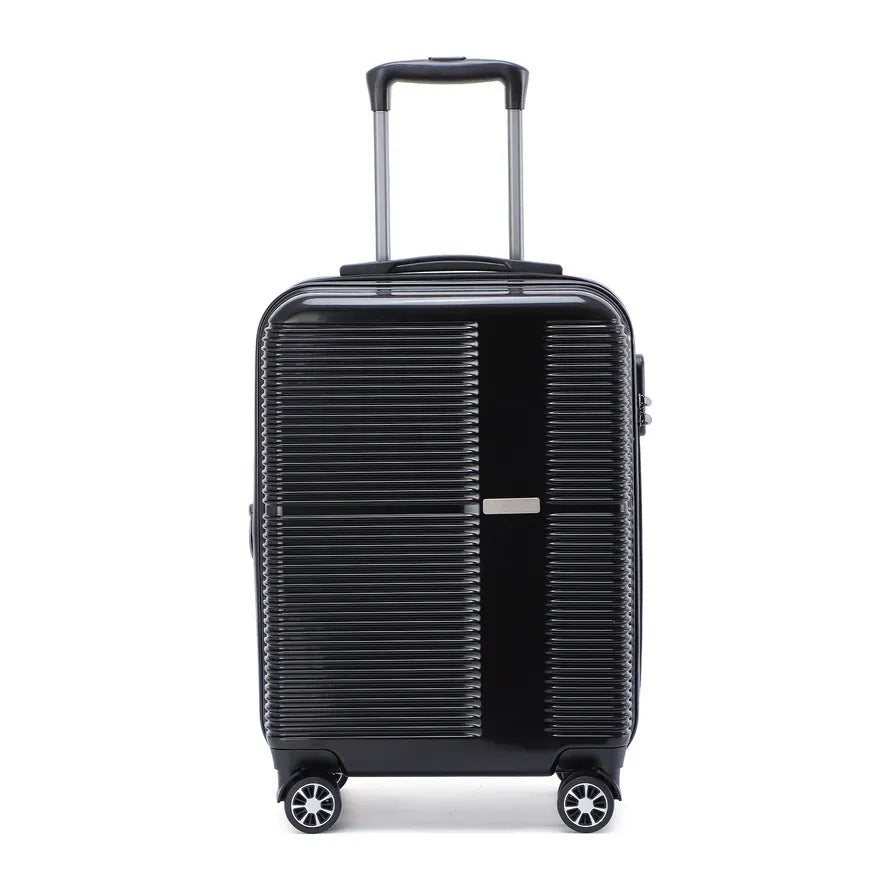 JMT-417738 Designer Trolley Suitcase with Silent Wheels, PP Handle, and Durable ABS/PC Aluminium Construction