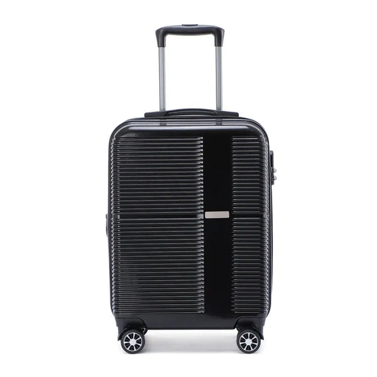 JMT-417738 Designer Trolley Suitcase with Silent Wheels, PP Handle, and Durable ABS/PC Aluminium Construction