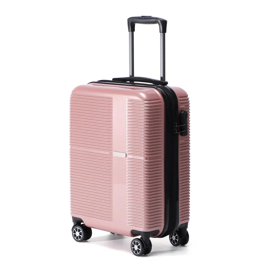 JMT-417738 Designer Trolley Suitcase with Silent Wheels, PP Handle, and Durable ABS/PC Aluminium Construction