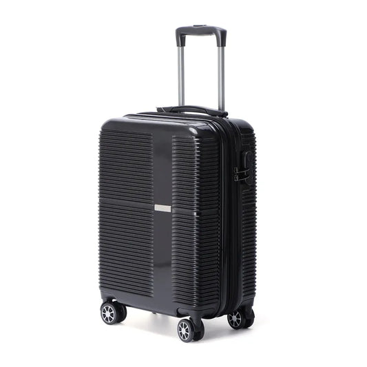 JMT-417738 Designer Trolley Suitcase with Silent Wheels, PP Handle, and Durable ABS/PC Aluminium Construction