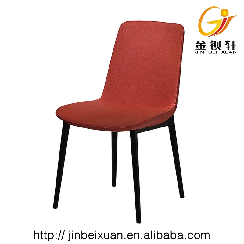 JMT-417930 Velvet and Leather Dining Chair with Wooden and Metal Frame for Restaurant and Home Use