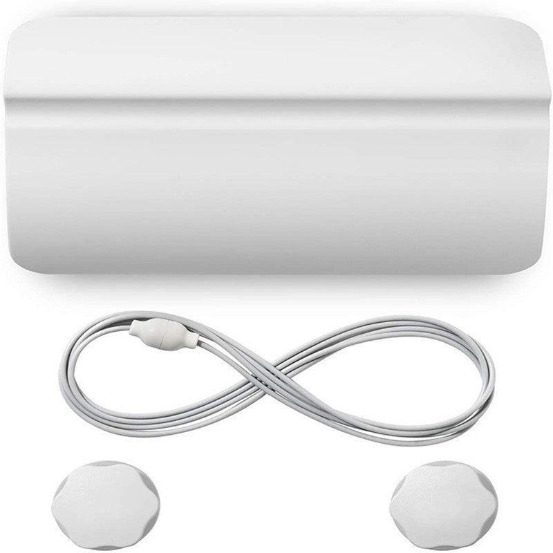 JMT-417994 Large Plastic Pet Door with Direction Control - White, 25*14*3.5CM, 1.1M Rope Length