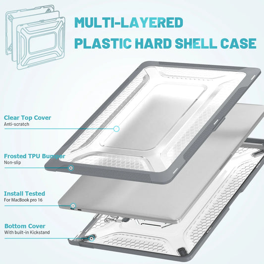 JMT-417994 MacBook Pro 16 Inch A2141 2019 Laptop Protector Cover Shell Case
