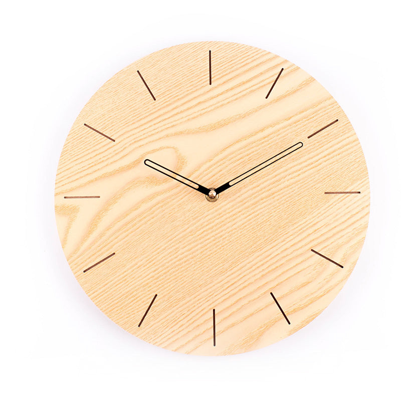 JMT-417994 Stylish Round Wall Clock - Quiet Sweep Movement for Creative Living Rooms and Bedrooms