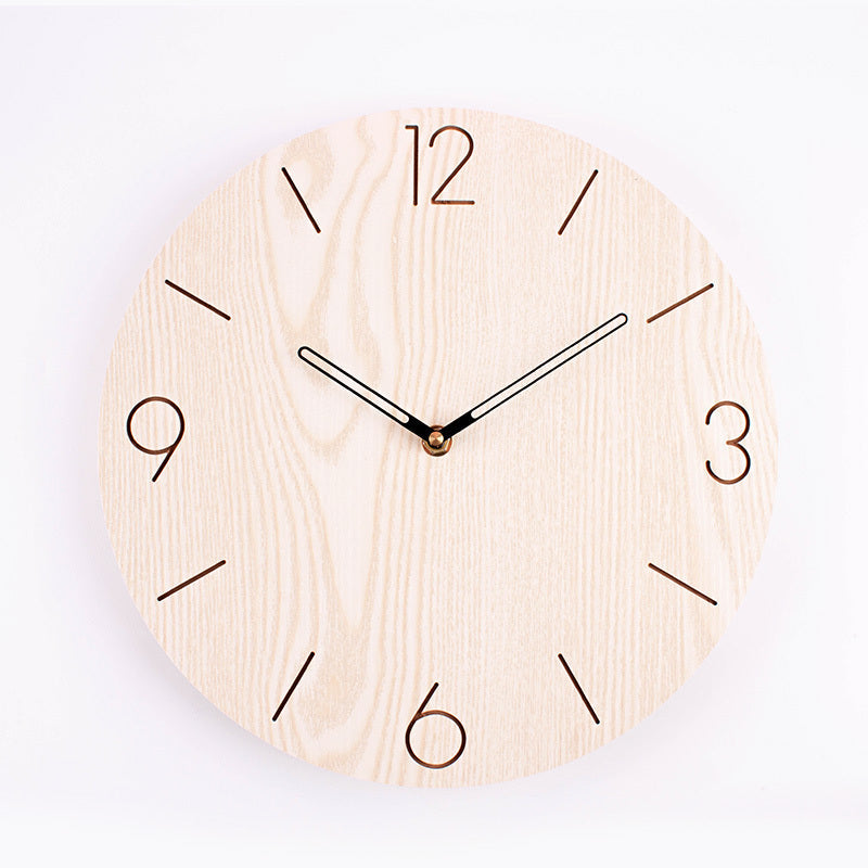 JMT-417994 Stylish Round Wall Clock - Quiet Sweep Movement for Creative Living Rooms and Bedrooms