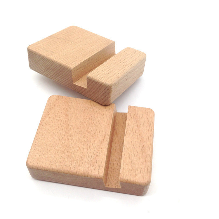 JMT-418186 Beech Wood Lazy Phone Holder – Custom Lettering Mobile Stand with Unique Animal Designs