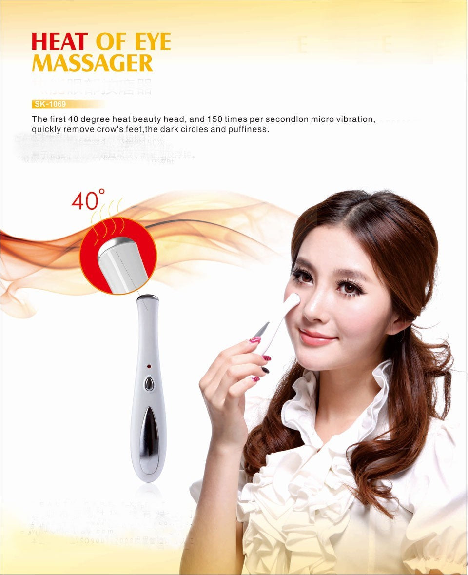 JMT-418570 Heat Therapy Eye Massager with Vibration for Crow's Feet and Dark Circles, Model 106SK1069