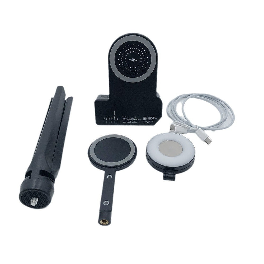 JMT-418698 Folding Magnetic Suction LED Mobile Phone Fill Light with Tripod and Handle