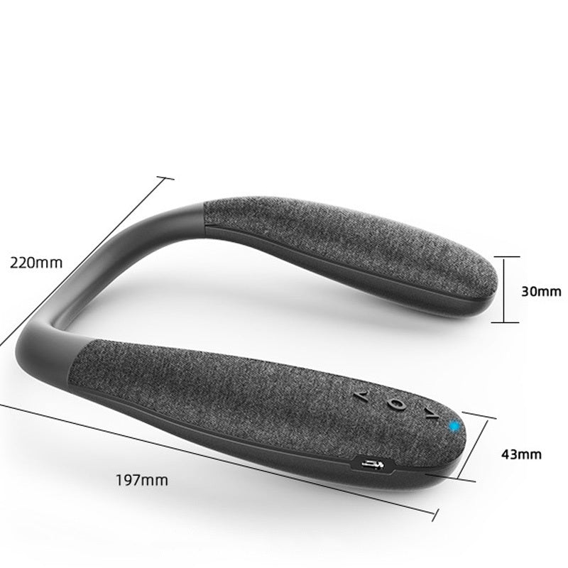 JMT-418826 Wireless Bluetooth Neck-Mounted Speaker with 10-Hour Playtime and Dual Speakers