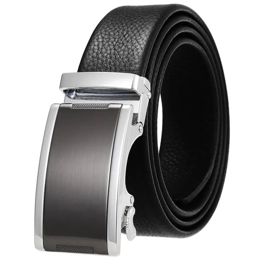 JMT-419082 Automatic Buckle Belt for Men in First Layer Cowhide - Model LY87363-5