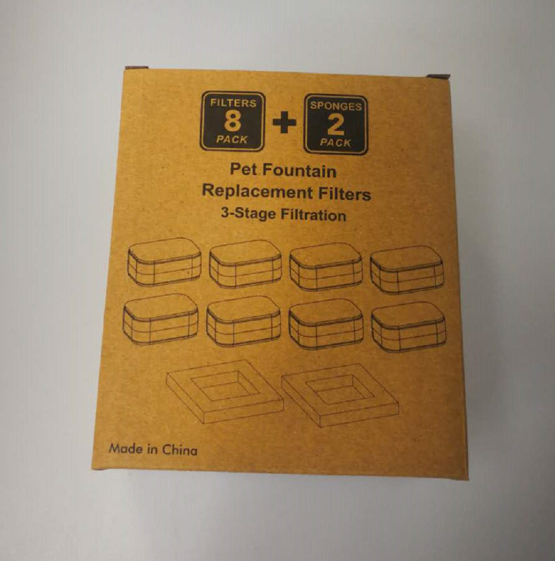 JMT-419146 Automatic Ceramic Pet Water Dispenser Filter Cartridge Box with Activated Carbon Element