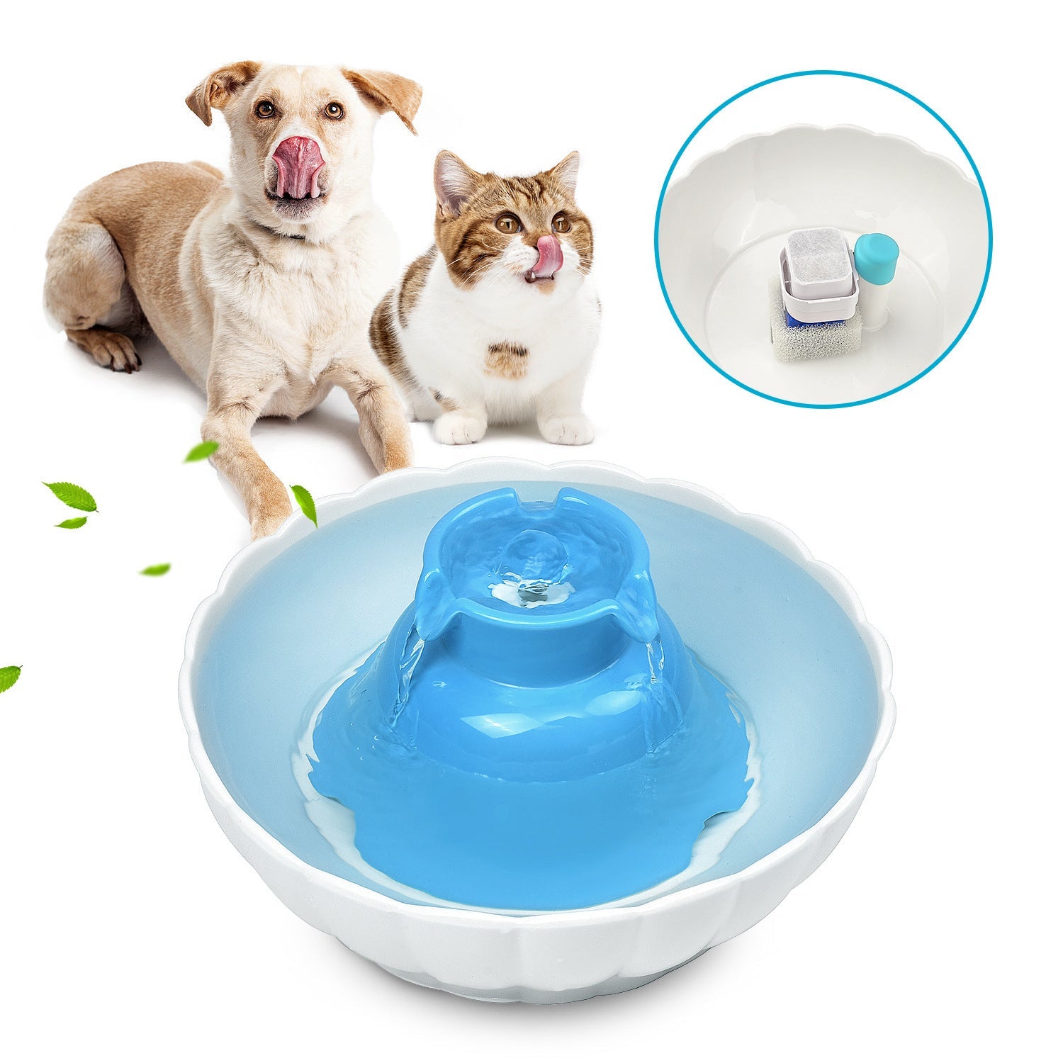 JMT-419146 Automatic Ceramic Pet Water Dispenser Filter Cartridge Box with Activated Carbon Element