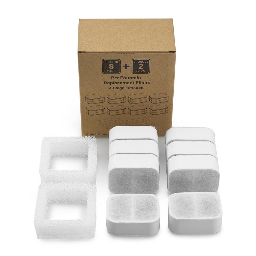 JMT-419146 Automatic Ceramic Pet Water Dispenser Filter Cartridge Box with Activated Carbon Element