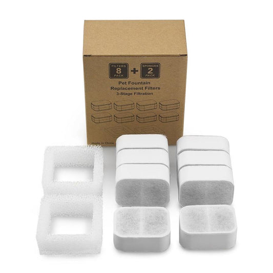 JMT-419146 Automatic Ceramic Pet Water Dispenser Filter Cartridge Box with Activated Carbon Element