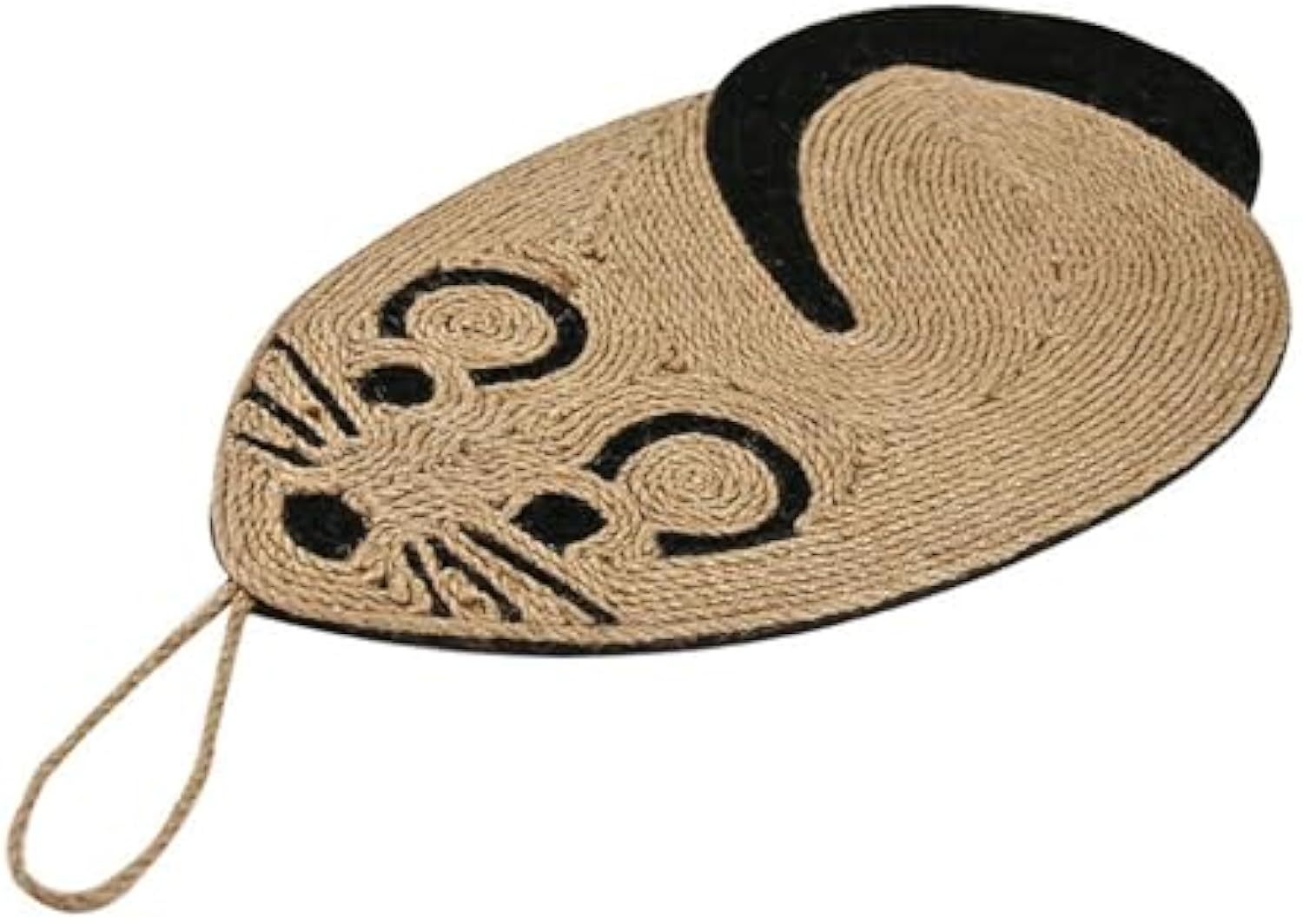 JMT-419338 Sisal Cat Scratch Pad in Mouse Shape - Durable Scratcher for Indoor Cats, Comfortable and Furniture Protector