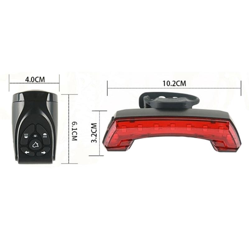 JMT-419530 USB Bicycle Tail Light with Multiple Modes for Enhanced Visibility