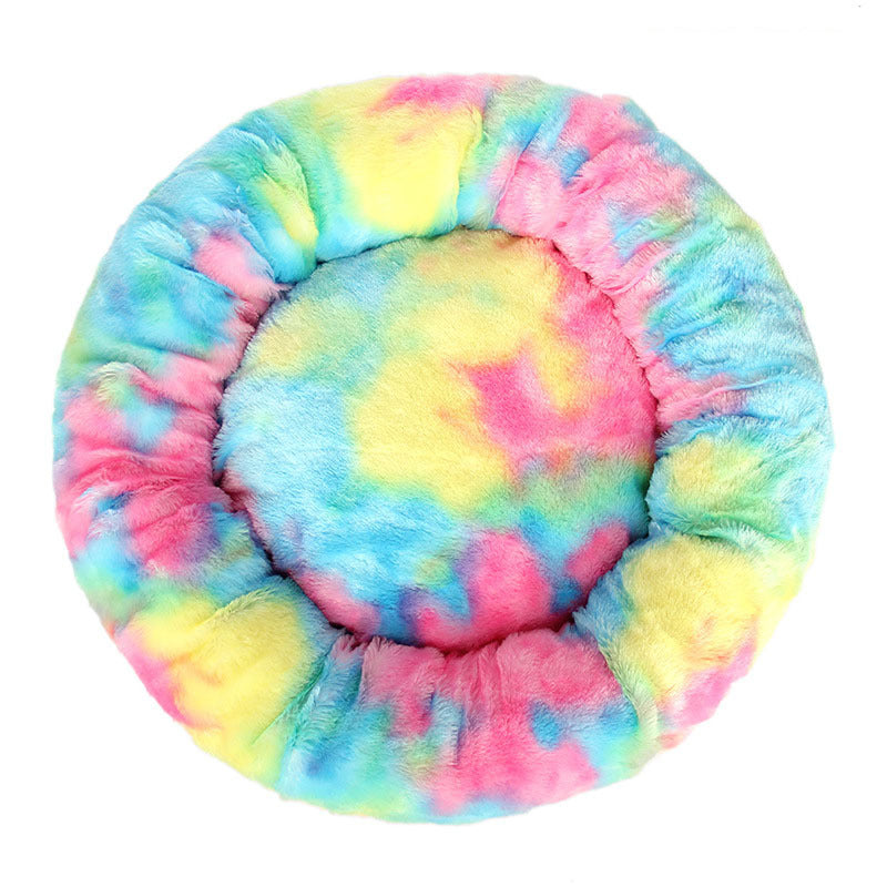 JMT-419786 Cozy Gradient Plush Pet Nest Bed - Multiple Color Options Available
