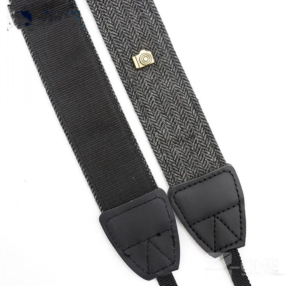 JMT-419850 Retro Ethnic Style Camera Strap LYN-241z/Lyn-242z Pure Cotton Fabric & Leather SLR Accessory