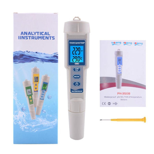 JMT-419978 Water Quality Test Pen for Temperature, pH, Conductivity, and Hardness Measurement