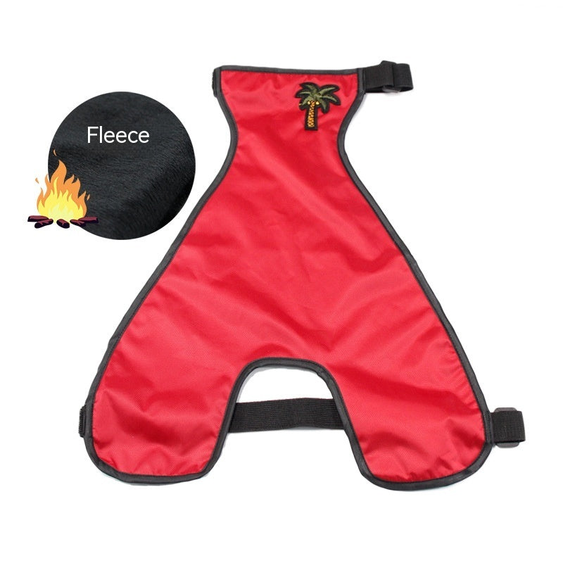 JMT-420106 Waterproof Bellyband Pet Apron in Red, Green, and Orange for Dogs - Casual Polyester Clothing