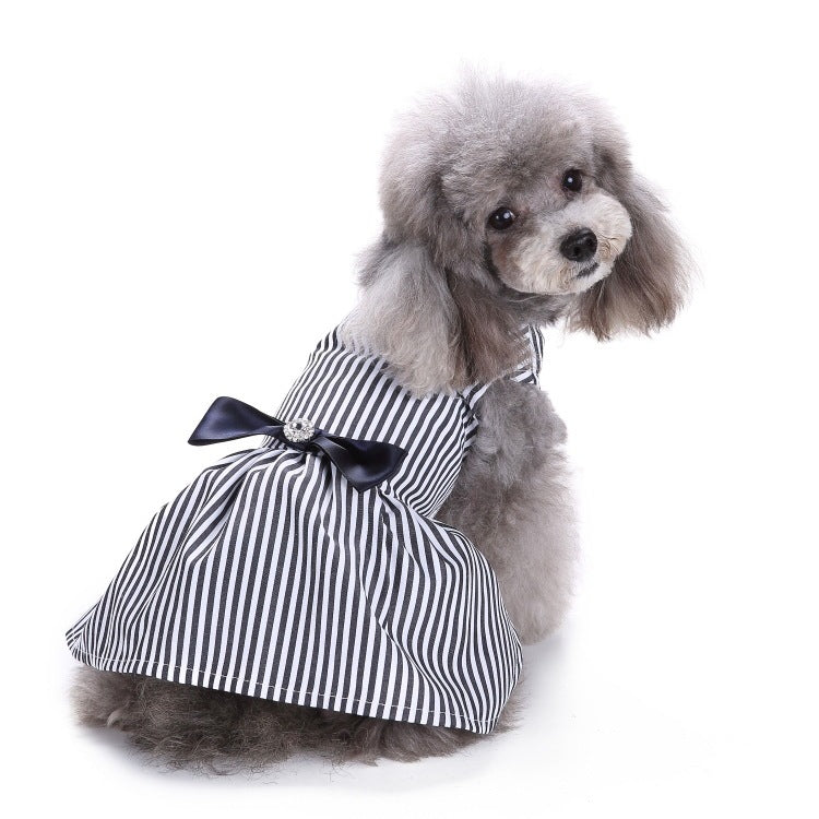 JMT-420234 Stylish Polka Dot Pet Skirt Summer Dress for Dogs - Watermelon & Strawberry Design, Made from Polyester