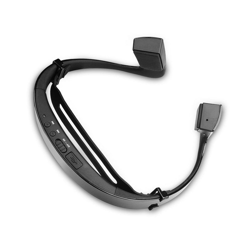 JMT-420618 Non-Obstructive Bone Conduction Headphones with Bluetooth 4.1, 8 Hours Music and Talk Time, White/Black Options