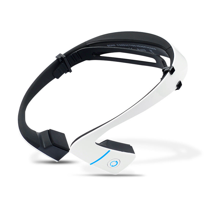 JMT-420618 Non-Obstructive Bone Conduction Headphones with Bluetooth 4.1, 8 Hours Music and Talk Time, White/Black Options