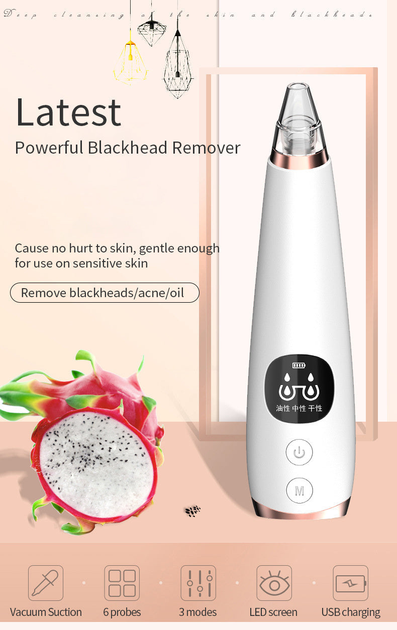 JMT-420874 Blackhead Remover Vacuum with Multiple Tips for Effective Cleansing and Pore Shrinking