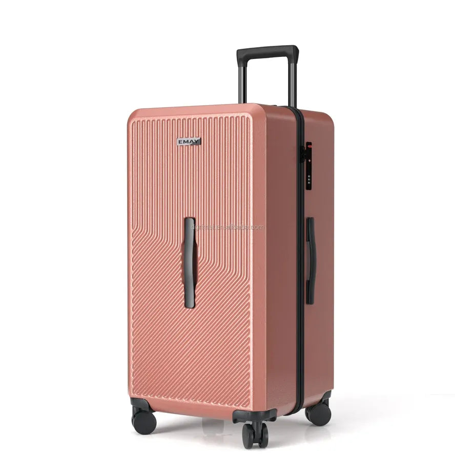 JMT-421194 Large Capacity ABS PC Aluminium Trolley Travel Luggage with Silent Wheels